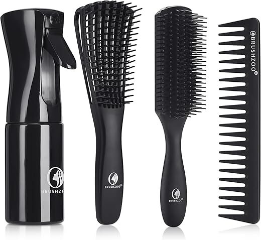 O BRUSHZOO Hair Brush Set For Curly Hair