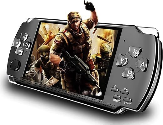 Dreaming Magical Handheld Game Console, Built-In 1200 Games 4.3’’ HD Screen Retro Gaming System, Support TV Output, Portable Rechargeable Game Console With Dual Joystick, Best Gift For Kids And