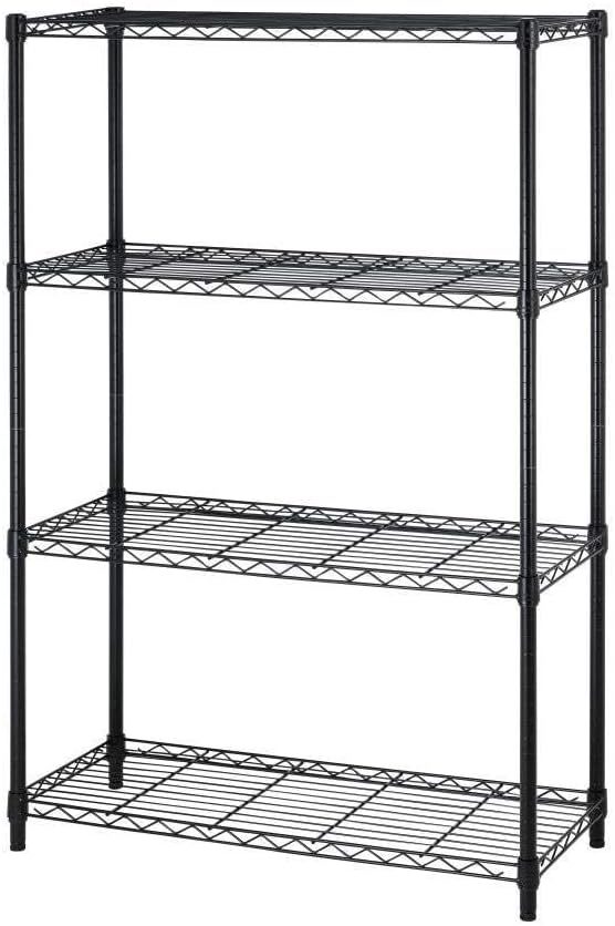 BestOffice Heavy Duty 4 Tier Adjustable Metal Shelves