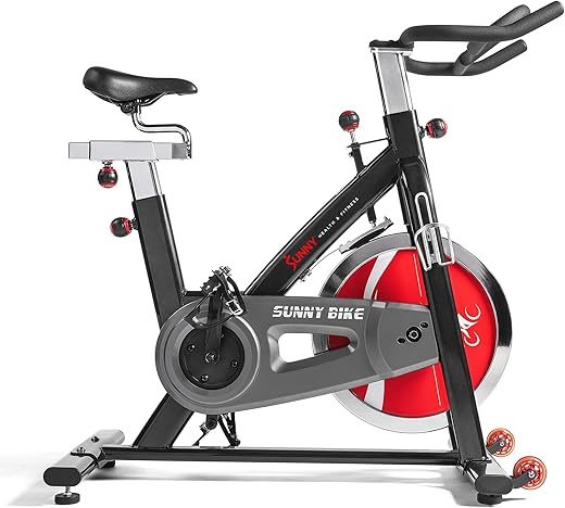 Sunny Health & Fitness Heavy-Duty Indoor Stationary Exercise Bike
