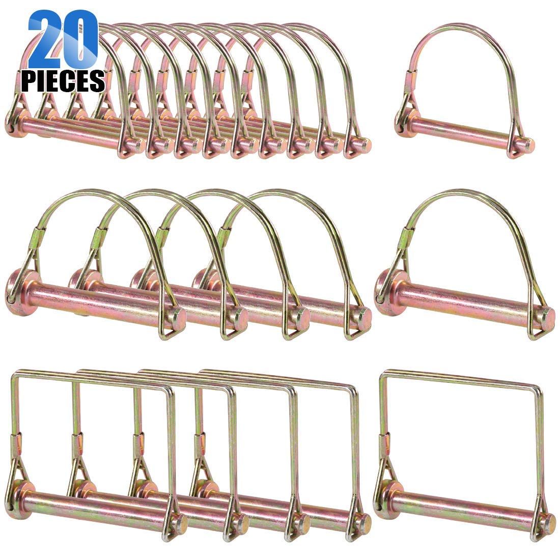 Glarks Heavy Duty PTO Pin Assortment Kit