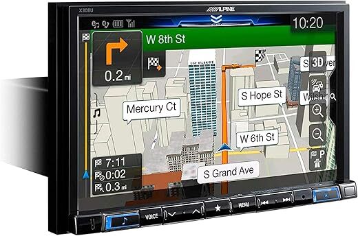 Pacific Stereo High Resolution 8-Inch Car Play Receiver