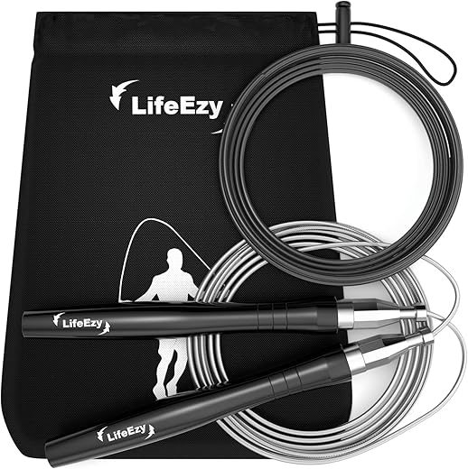 LIFEEZY High Speed Tangle-Free Weighted Jump Rope
