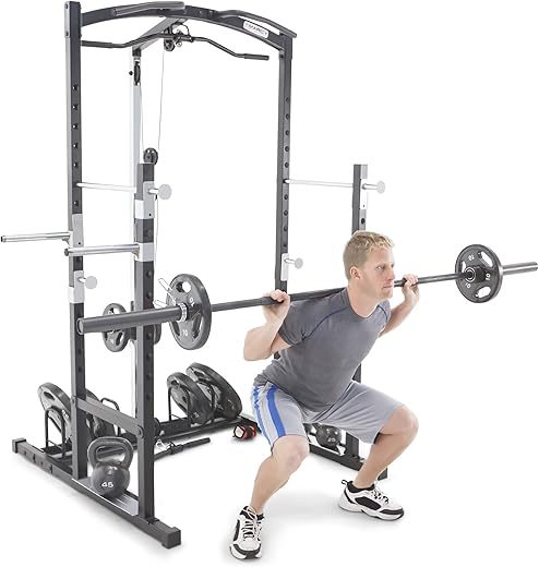 MARCY Home Gym Cage System for Weightlifting