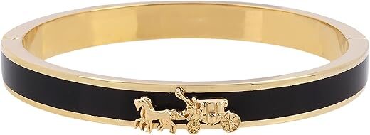 Coach Horse & Carriage Enamel Hinge Bracelet