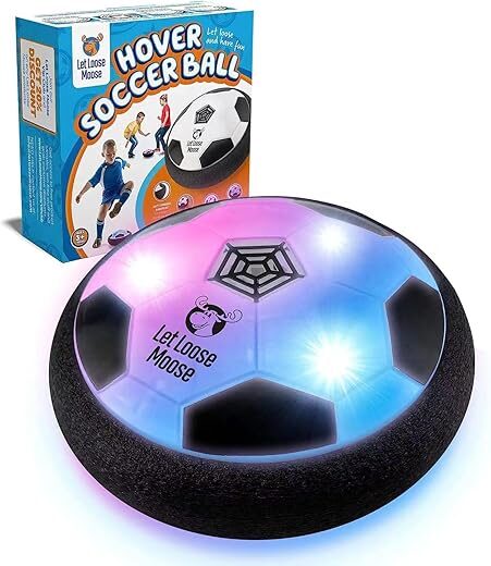 Let Loose Moose Hover Soccer Ball, Light Up LED Toy, Indoor Game