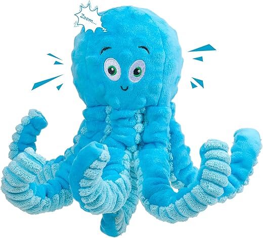 Pubialo Indestructible Squeaky Dog Toys Octopus-Tug