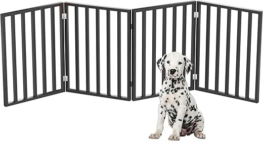 PETMAKER Indoor Pet Gate – 4-Panel Folding Dog Gate