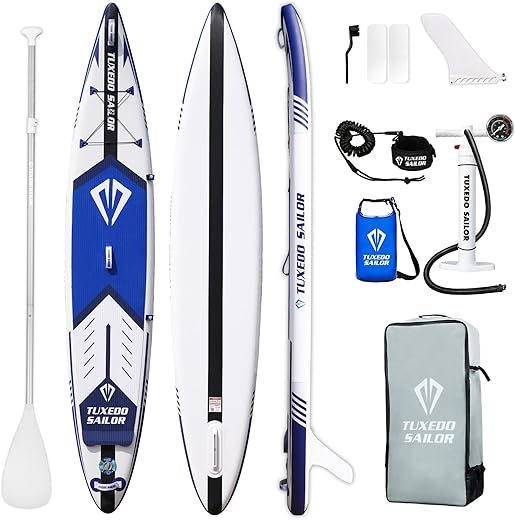 Tuxedo Sailor Inflatable Stand Up Paddle Board with Accessories
