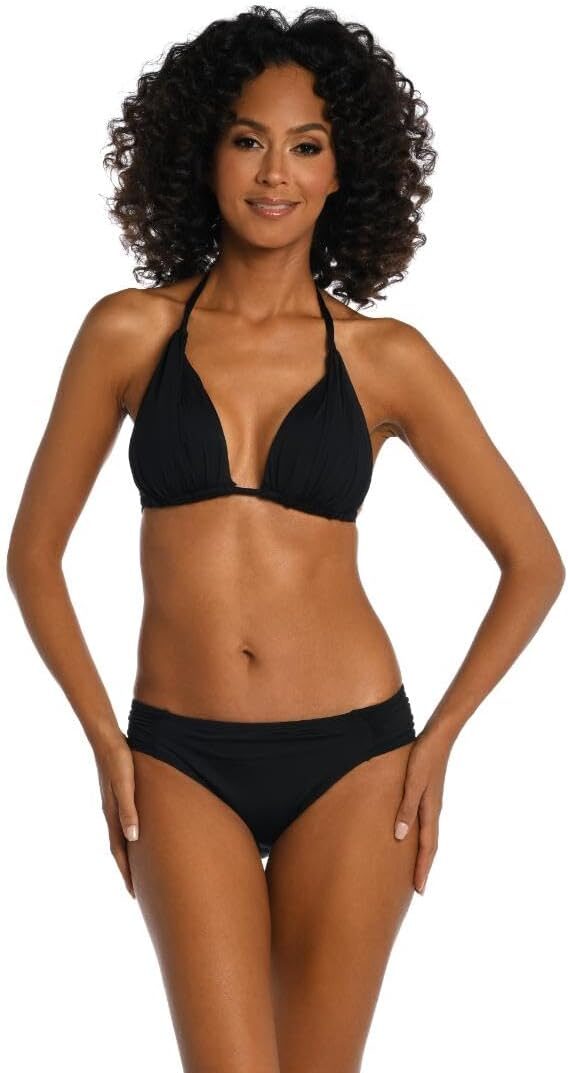 La Blanca Island Goddess Halter Triangle Swimsuit Top