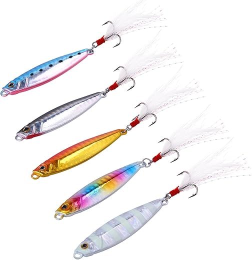 Sougayilang Jigs Fishing Lures Sinking Metal Spoons