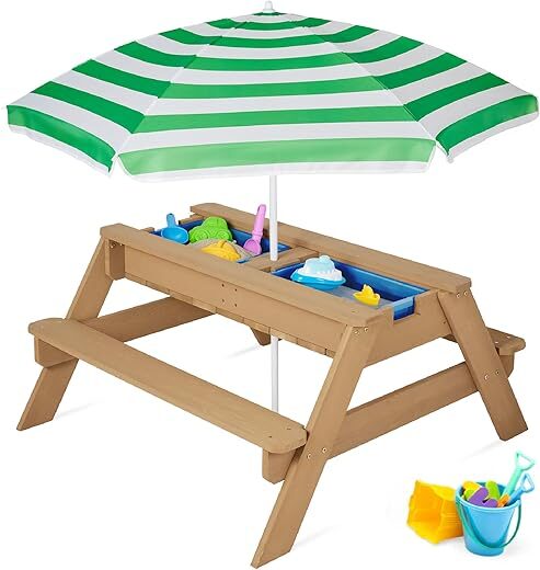 Best Choice Products Kids 3-in-1 Sand & Water Table