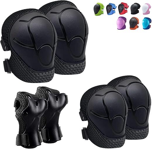 CKE Kids Knee, Elbow Pads, and Wrist Guards Set