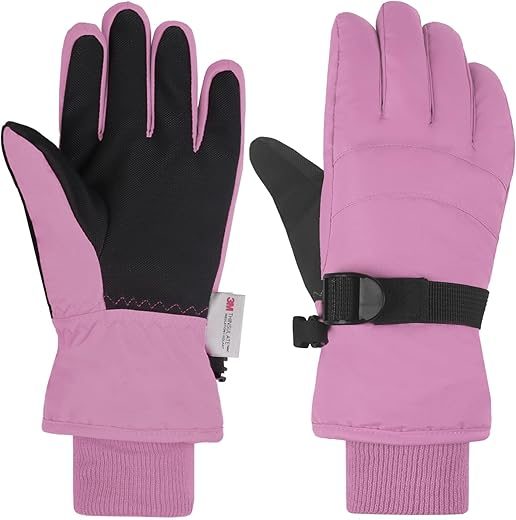 AMYIPO Kids Winter Ski Snowboard Gloves