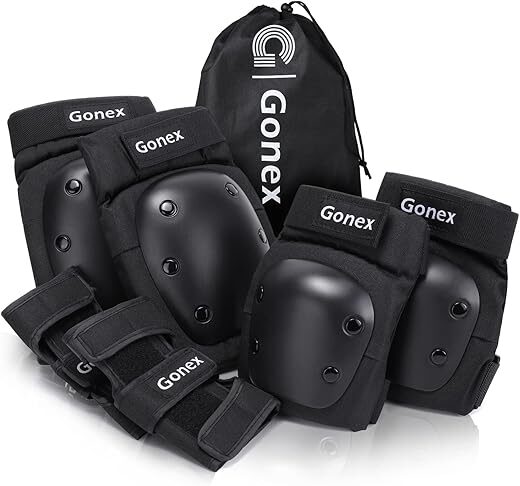Gonex Knee Elbow Wrist Pads Protective Set