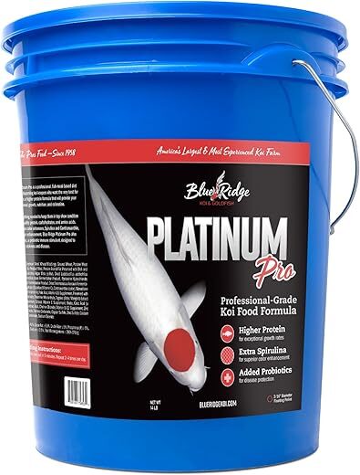 Blue Ridge Fish Hatchery Koi Fish Food 14lb – Platinum Pro Formula