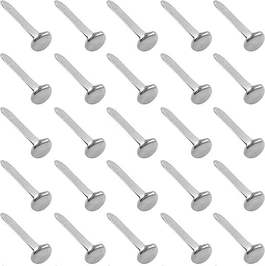 Clipco Large 1-Inch Silver Paper Fasteners (100-Pack)