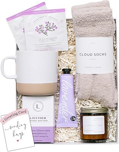 Unboxme Gifts Lavender Spa Gift Set – Relaxation Gifts