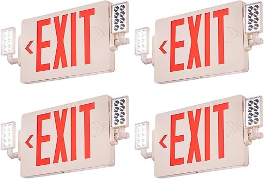 VEVOR LED Exit Sign With Emergency Lights
