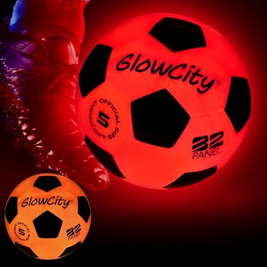 GlowCity LED Light Up Glow Soccer Ball