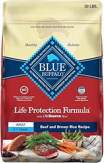 Blue Buffalo Life Protection Adult Dog Food, 30-lb