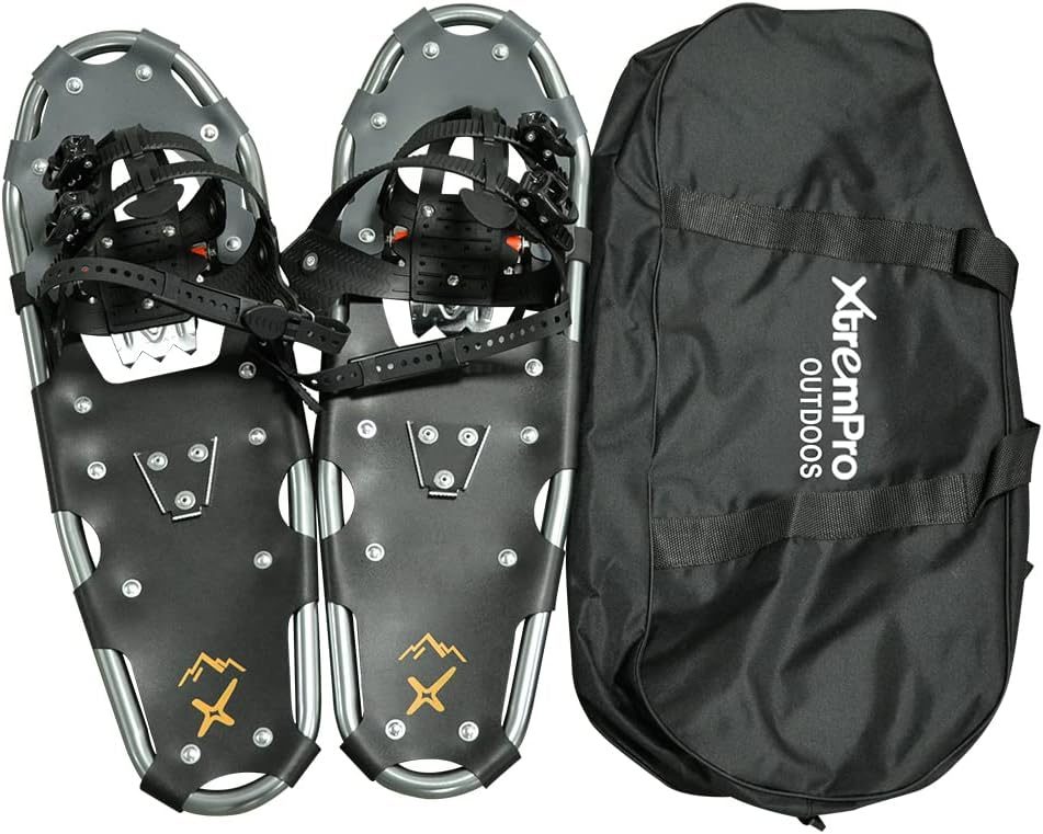 XtremPro Lightweight Aluminum Snowshoes With Crampons