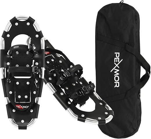 PEXMOR Lightweight Snowshoes with Adjustable Bindings & Bag