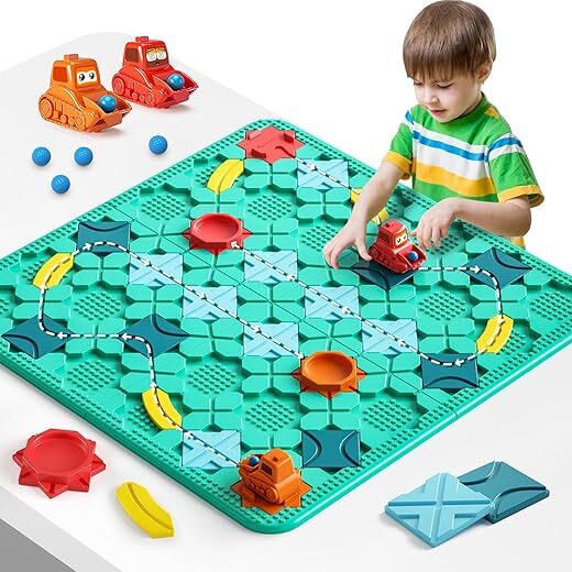 burgkidz Logical Road Builder Games, STEM Board Game