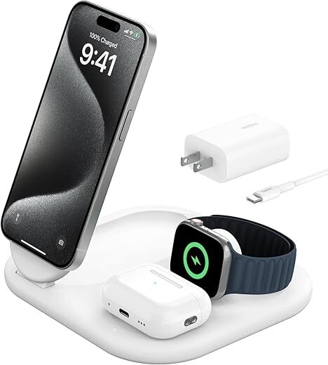 Belkin MagSafe-Compatible 3-in-1 Foldable Charger