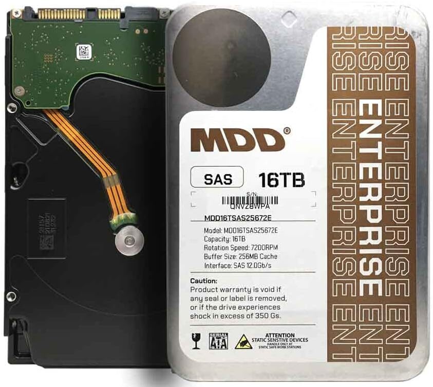 MDD MAXDIGITALDATA MDD 16TB Enterprise SAS Hard Drive