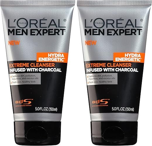 L’Oreal Paris Men Expert Hydra Energetic Facial Cleanser, 2 ct