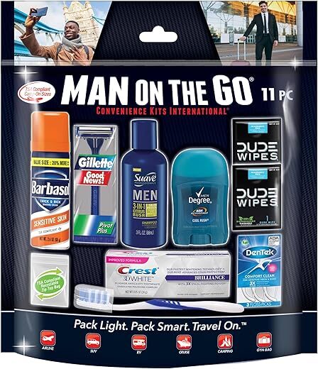 Convenience Kits International Men’s 11-Piece Travel Kit