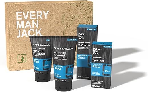 Every Man Jack Men’s 4-Piece Fragrance Free Skin Care Set