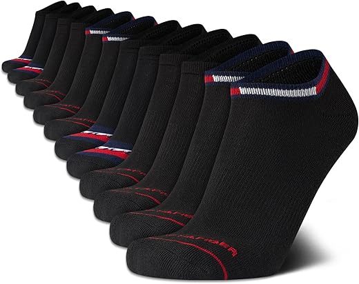Tommy Hilfiger Men’s Athletic Cushion No Show Socks