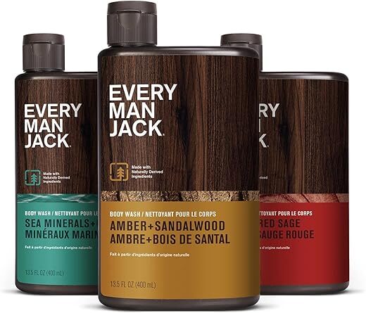 Every Man Jack Men’s Body Wash Variety Pack 3-Pack