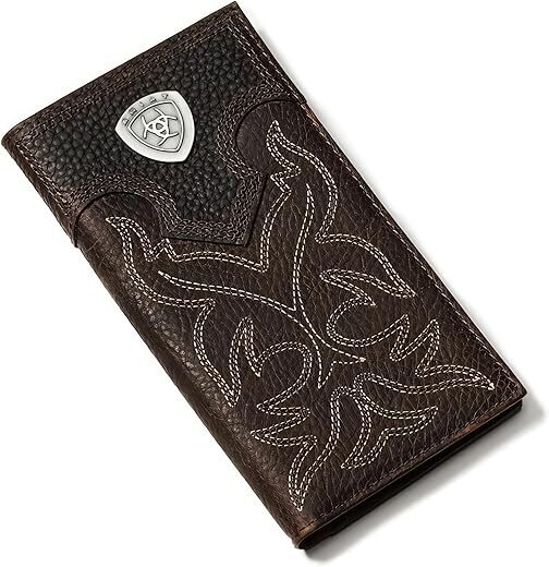 ARIAT Boot-Embroidery Rodeo Tan Wallet