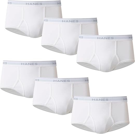 Hanes Men’s Moisture-Wicking Cotton Briefs
