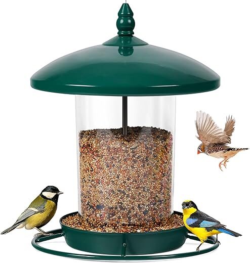 Youvip Metal Bird Feeder Holds 2.35LB Seeds