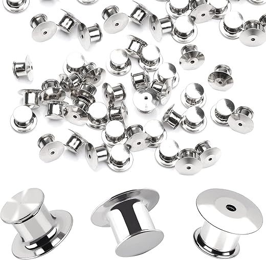 DECYOOL Metal Pin Backs Locking Clasp