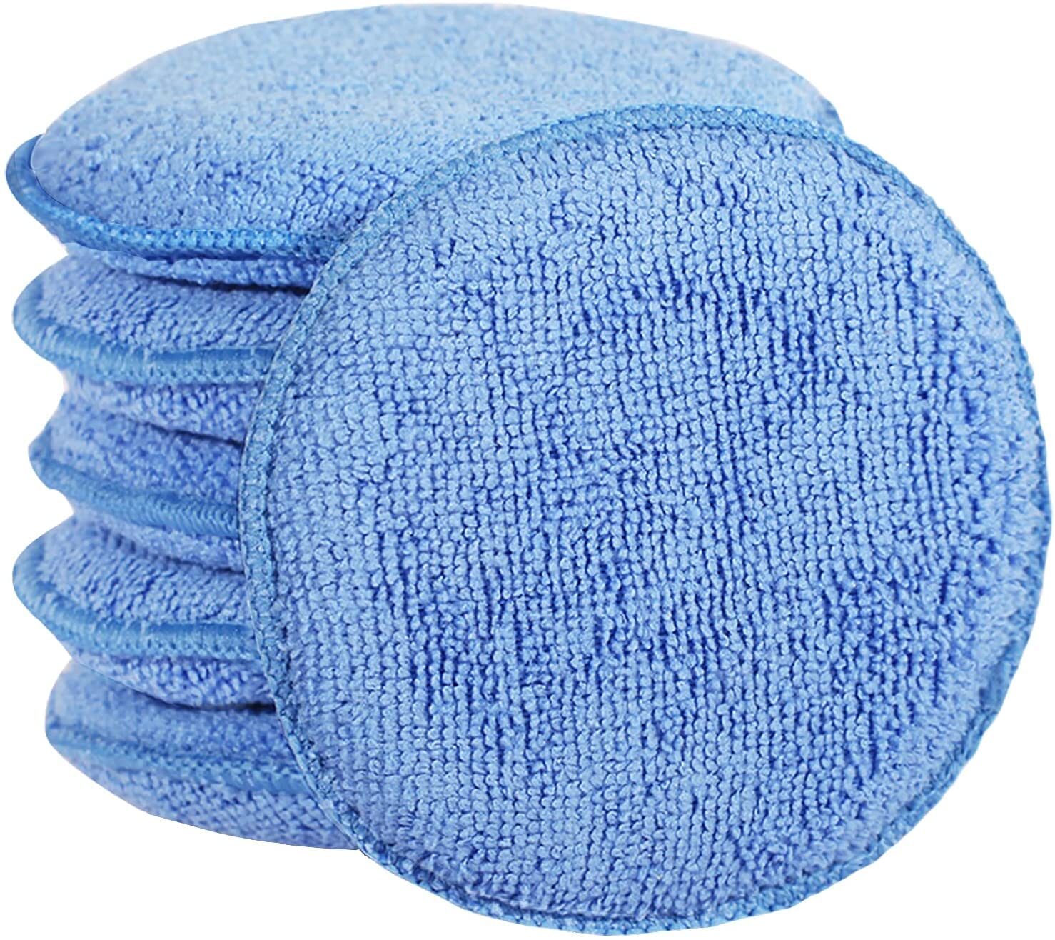 FONAROLL Microfiber Wax Applicator Pads, 6 Pack