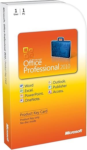 Microsoft Microsoft Office Professional 2010 Key Card by Microsoft