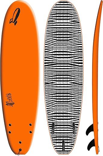 Rock It Midsized Soft Top Surfboard for Beginners