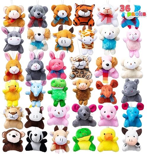 JOYIN Mini Animal Plush Keychain Decoration