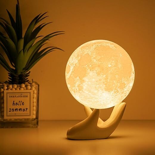 Balkwan Moon Lamp – 3D Dimmable Touch Light