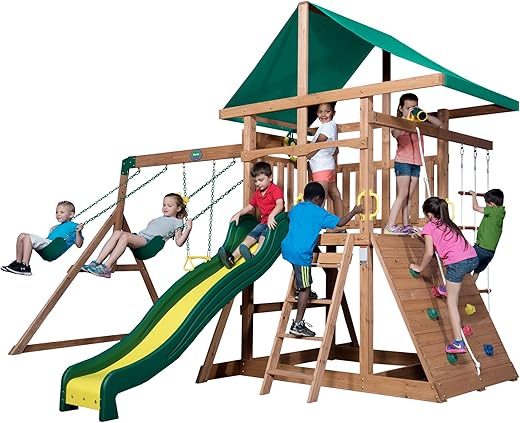 Backyard Discovery Mount McKinley Cedar Wood Swing Set