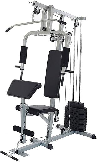 BalanceFrom Multifunctional Home Gym System, 122.5LB Stack