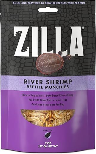 Zilla Munchies River Shrimp for Reptiles, 2-Ounce