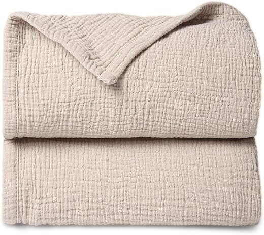 Lulu moon Muslin Quilt Blanket, Crib Blanket, 47×47