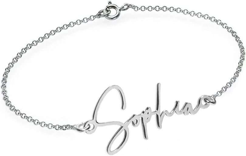 PicturesOnGold.com Custom Name Anklet