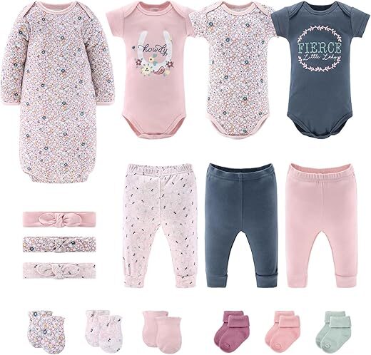 The Peanutshell Newborn Clothes & Accessories Gift Set